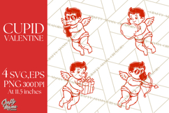 Kids Valentine SVG | Cupid Design | Love PNG Product Image 1