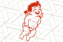Kids Valentine SVG | Cupid Design | Love PNG Product Image 4