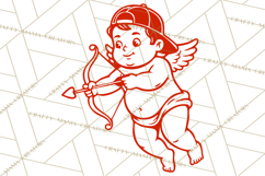 Kids Valentine SVG | Cupid Design | Love PNG Product Image 5