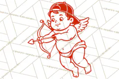 Kids Valentine SVG | Cupid Design | Love PNG Product Image 5