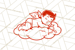 Kids Valentine SVG | Cupid Design | Love PNG Product Image 2