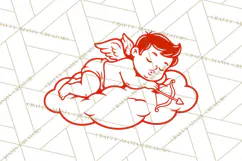 Kids Valentine SVG | Cupid Design | Love PNG Product Image 2