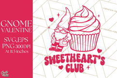 Sweethearts Club | Valentine Gnome | Kids Valentine Shirt Product Image 1