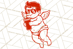 Kids Valentine SVG | Cupid Design | Love PNG Product Image 2