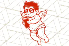 Kids Valentine SVG | Cupid Design | Love PNG Product Image 2