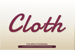 Fabric Tailor Cloth 3D Text Effect for Illustrator Product Image 1