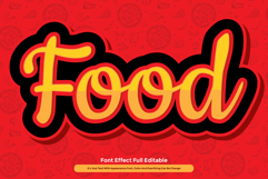 Food Culinary Red 3D Text Effect for Illustrator Product Image 1