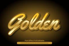 Golden Shine 3D Text Effect for Illustrator Product Image 1