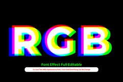 Shine RGB 3D Text Effect for Illustrator Product Image 1