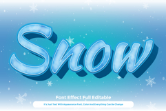 Snow Cold 3D Text Effect for Illustrator Product Image 1