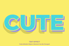 Modern Cute Orange 3D Text Effect for Illustrator Product Image 1