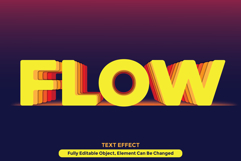 Yellow Flow 3D Text Effect for Illustrator Product Image 1