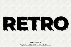 Black Retro 3D Text Effect for Illustrator Product Image 1