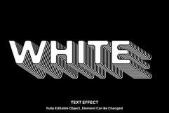 White Modern Shadow 3D Text Effect – EPS & PNG