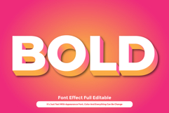 Gradient Pink 3D Bold Text Effect for Illustrator Product Image 1