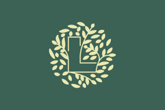 Letter L Leaves Nature Logo Design Product Image 1