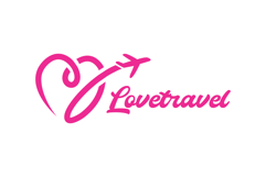 Airplane Travel Love Line Minimalist Logo Design Product Image 1