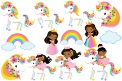 African American Rainbow Unicorn and Princesses pack Product Image 5