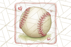 Whimsical Softball Mom Clipart PNG Game Day Mom Graphics Product Image 3