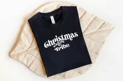 christmas with my tribe svg retro vintage shirt christmas Product Image 1