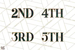 Heritage Christmas Numbers PNG Vintage Tartan Digits Clipart Product Image 6