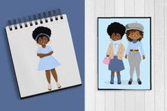 African American Curvy Girls, sorority clipart Product Image 4