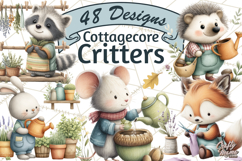 Cottagecore Animals PNG, Woodland Critters Clipart Product Image 1