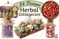 Herbal Apothecary Cottagecore PNG, Rustic Botanical Clipart Product Image 1