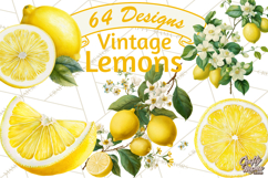 Vintage Lemon Botanical PNG Clipart, Citrus Fruit Product Image 1