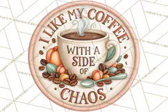 Coffee Retro Round Sign PNG Designs Product Image 2