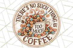 Coffee Retro Round Sign PNG Designs Product Image 3