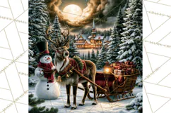 Vintage Victorian Snowman Christmas PNG Image Product Image 5