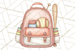 Whimsical Softball Mom Clipart PNG Game Day Mom Graphics Product Image 5