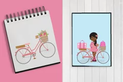 AFRICAN AMERICAN TRAVELLING GIRLS CLIPART Product Image 2
