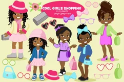 AFRICAN AMERICAN COOL FASHION GIRLS CLIPART Product Image 1