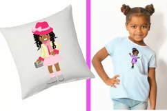 AFRICAN AMERICAN COOL FASHION GIRLS CLIPART Product Image 4