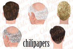 Custom Hairstyles Clipart,Hair clipart, bald man hairstyles Product Image 3