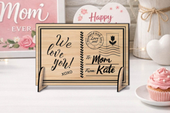 We Love You Happy Mother's Day Post Card Gift SVG Laser Product Image 3