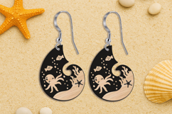 Octopus Ocean Maritime Earring SVG Nature Summer Laser Gift Product Image 3