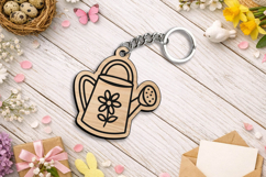 Laser SVG Water Can Spring Keychain Gift Summer Present Product Image 3