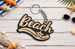 Beach SVG Summer Keychain Gift Laser Accessory Present Product Image 3