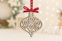 Holiday Christmas Tree Toy SVG Laser Ornament Gift Winter Product Image 2