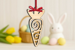 Carrot SVG Easter Ornament Holiday Pattern Present Gift Home Product Image 3