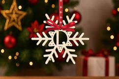 Christmas Alphabet Letter L SVG Ornament Monogram Laser Gift Product Image 2