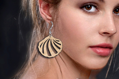 Seashell Set 2 SVG Ocean pattern Earring Laser Gift Maritime Product Image 3