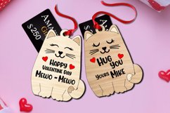 Cats Kitty Meow Card Money Holder Love Romantic Present SVG Product Image 3