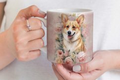 Corgi Mug Sublimation | Watercolor Dog Mug Wrap Product Image 3