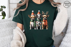 Chihuahua Christmas|Chihuahua Dog with Santa Hat|Dog Mom Product Image 3