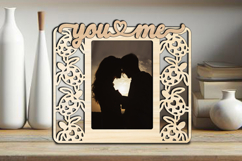 You and Me Photo Frame Picture Board Love Romantic Laser Cut Product Image 3