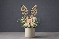 SVG Easter Bunny Ears Rabbits Arches Planter Laser Present Product Image 3